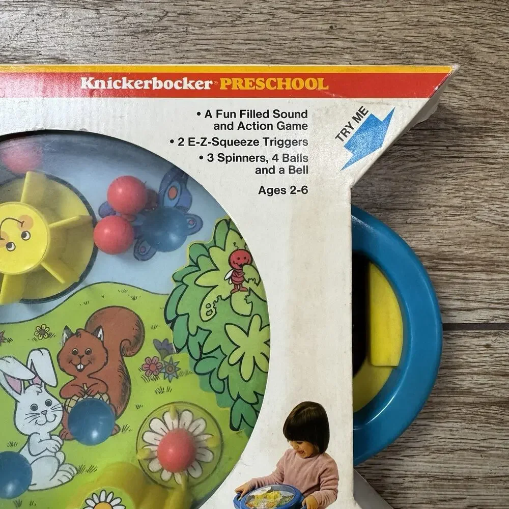 Vintage 1979 Knickerbocker Preschool Sunshine Spinball Tote-A-Toy Game